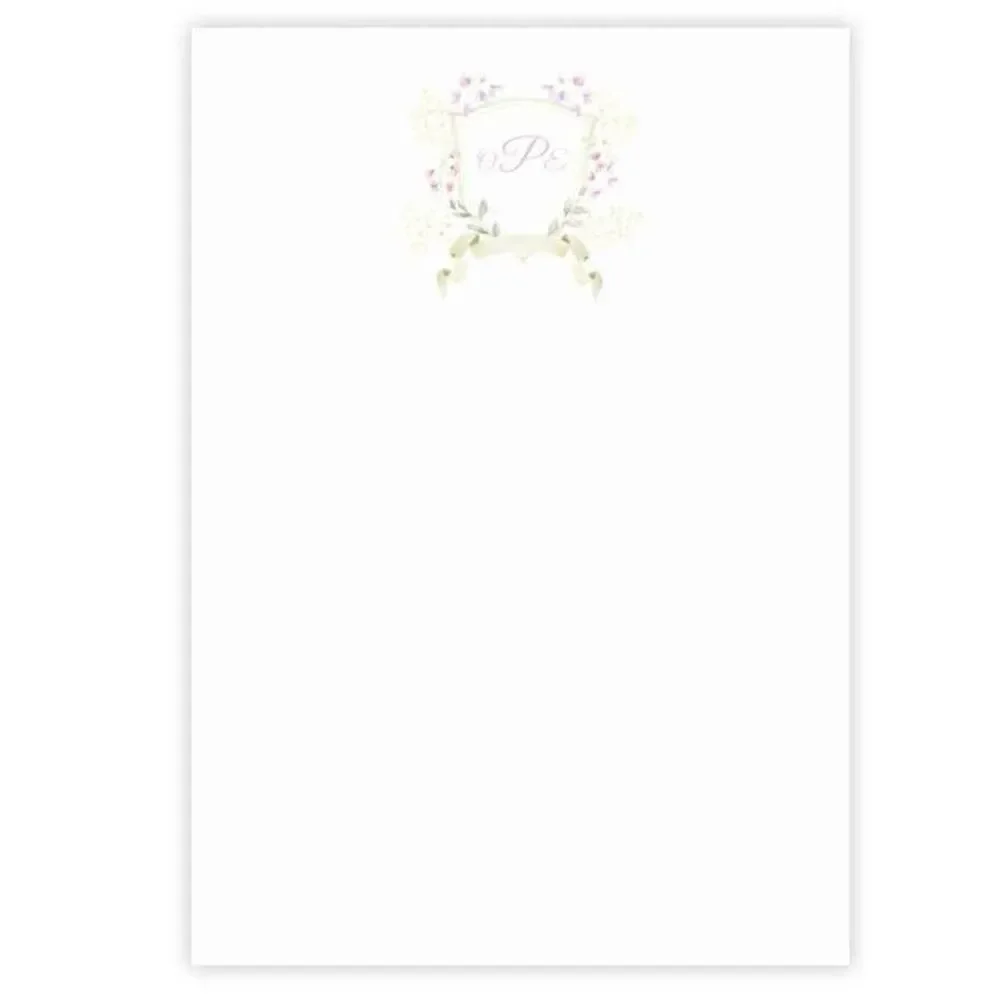 Personalized Monogram Notepad | Colorful Floral Chinoiserie Notepad | Personaliz